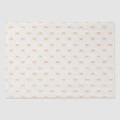 Pastel Beige Tissue Paper met Gouden Boog Design Tissuepapier (Voorkant)