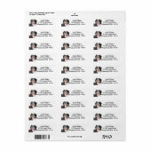 Pastel Bernese Mountain Dog Return Label (Full Sheet)