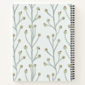 Pastel bes notitieboek, patroon ontwerp, notitieboek (Achterkant)