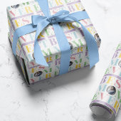 Pastel Beste Mam ooit Foto Cadeaupapier