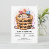 Pastel bewerkbare Snoep Cookies Verjaardag Kaart (Staand voorkant)