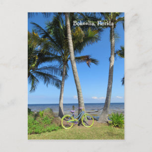 Pastel Bicycle Ocean Florida Briefkaart