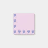 Pastel Big Heart Small Hearts Design Post-It Notes (Voorkant)