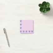 Pastel Big Heart Small Hearts Design Post-It Notes (Kantoor)