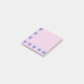 Pastel Big Heart Small Hearts Design Post-It Notes (Schuin)