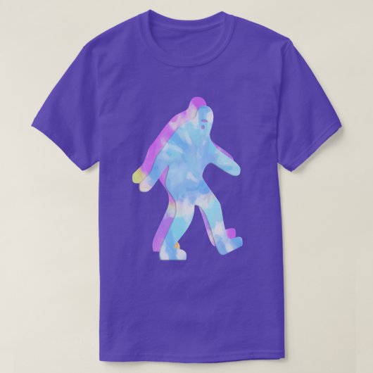 Pastel Bigfoot Tie Dye T-shirt (Design voorkant)