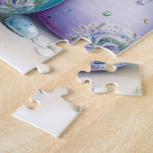 Pastel Bird, Peony and Easter Eggs Legpuzzel (Zijkant)