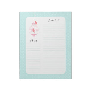 Pastel Birdcage Notitieblok
