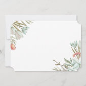 Pastel Birds Floral Easter Brunch Uitnodiging (Achterkant)