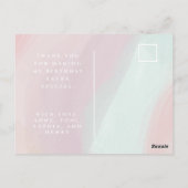 Pastel Birthday Bedankt voor het Briefkaart. Briefkaart (Achterkant)