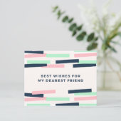 pastel Birthday Briefkaart (Staand voorkant)