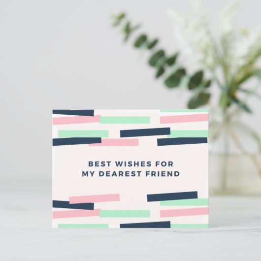 pastel Birthday Briefkaart (Staand voorkant)