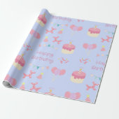 Pastel Birthday Celebration Cadeaupapier (Uitgerold)