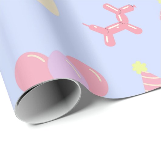 Pastel Birthday Celebration Cadeaupapier (Rol Hoek)