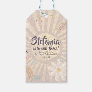 Pastel Birthday Girl Pink Thank You  Cadeaulabel