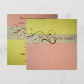 Pastel Birthday Uitnodiging (Voorkant / Achterkant)