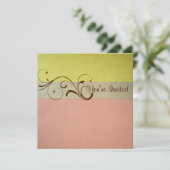 Pastel Birthday Uitnodiging (Staand voorkant)