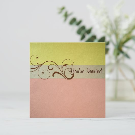 Pastel Birthday Uitnodiging (Staand voorkant)