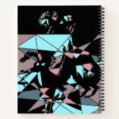 Pastel Black Blue Pink Grey abstract Notitieboek (Achterkant)