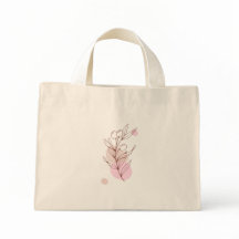 Pastel Blad Tote Tas