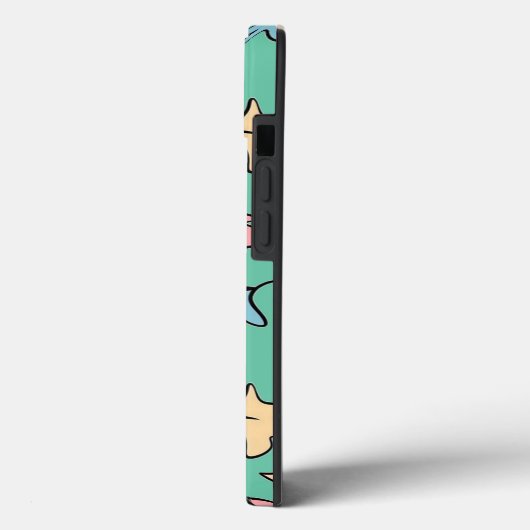 Pastel bladeren groen Case-Mate iPhone case (Achterkant / Links)