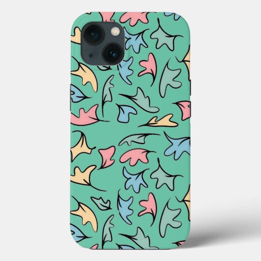 Pastel bladeren groen Case-Mate iPhone case (Achterkant)