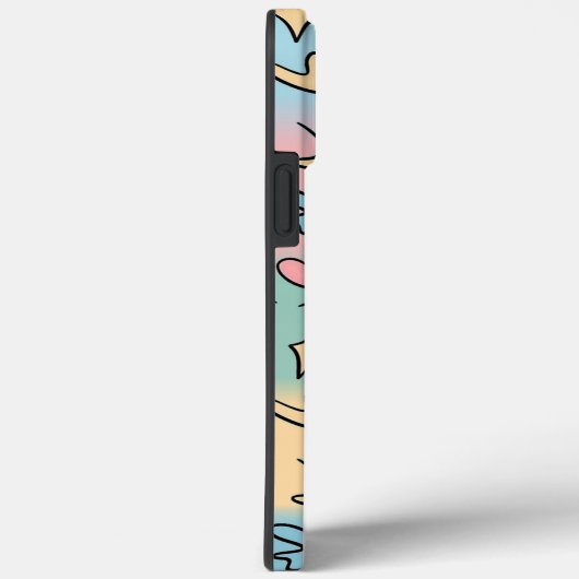 Pastel bladeren kleurrijk Case-Mate iPhone case (Achterkant / Rechts)