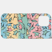 Pastel bladeren kleurrijk Case-Mate iPhone case (Achterkant (horizontaal))