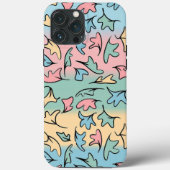 Pastel bladeren kleurrijk Case-Mate iPhone case (Achterkant)