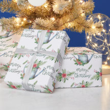 Pastel Blau Borstel Schrift  Prettig Kerstmis Bloe