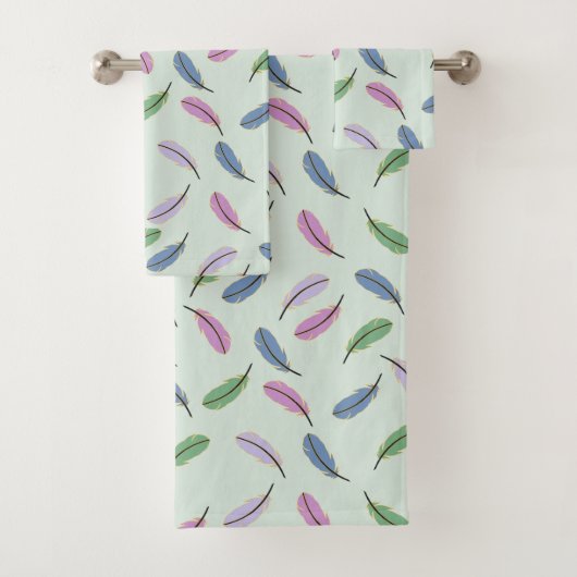 Pastel blauw bad handdoek (Insitu)