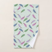 Pastel blauw bad handdoek (Handdoek)