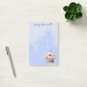 Pastel Blauw  Bloemen Custom Post-it® Notes (Kantoor)