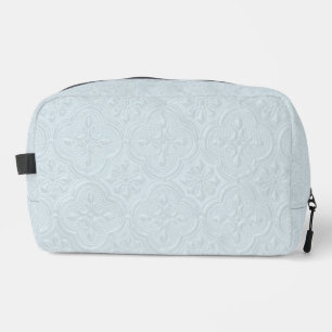 Pastel Blauw Bloemen Patroon Toilettasje
