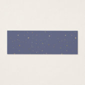 Pastel Blauw Celestial Goud Bruiloft Website Kaart (Achterkant)