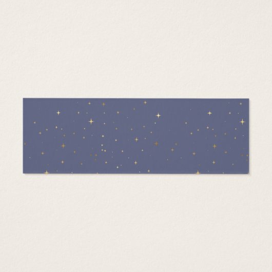 Pastel Blauw Celestial Goud Bruiloft Website Kaart (Achterkant)