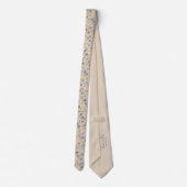 Pastel Blauw Cornflower Boho Wedding Stropdas (Achterkant)
