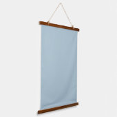 Pastel Blauw Effen Kleur | Klassiek | Elegant Hangend Wandkleed (Gebogen)