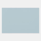 Pastel Blauw Effen Kleur | Klassiek | Elegant Inpakpapier Vel (Voorkant)