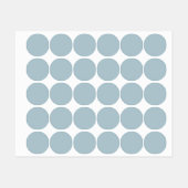 Pastel Blauw Effen Kleur | Klassiek | Elegant Labels (Vel)