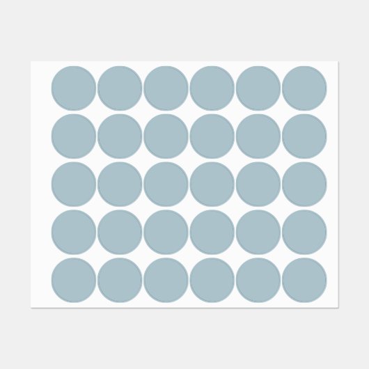 Pastel Blauw Effen Kleur | Klassiek | Elegant Labels (Vel)