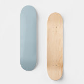 Pastel Blauw Effen Kleur | Klassiek | Elegant Persoonlijk Skateboard (Voorkant)
