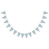 Pastel Blauw Effen Kleur | Klassiek | Elegant Vlaggetjes (Alle)