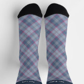 Pastel Blauw en Roze Tartan Sokken (Top)