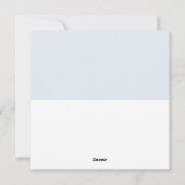 Pastel Blauw en Wit Moderne Feestdagen | Foto Feestdagenkaart (Achterkant)