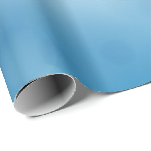 Pastel Blauw en Wit Sneeuwvlokken Wrapping Papier (Rol Hoek)