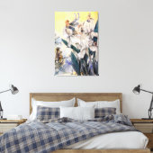  pastel blauw feeën canvas afdruk (Insitu (Slaapkamer))