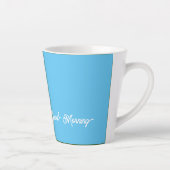 Pastel Blauw Goedemorgen Latte Mok (Rechts)