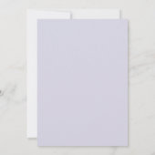 Pastel blauw goud lavendel roze flora Save The Dat Kaart (Achterkant)