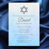 Pastel Blauw Joods Baby Naming Ceremony Brit Milah Kaart